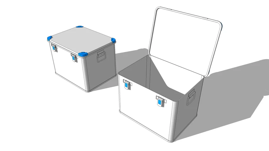 Shipping Box 800x600x610 3D Warehouse