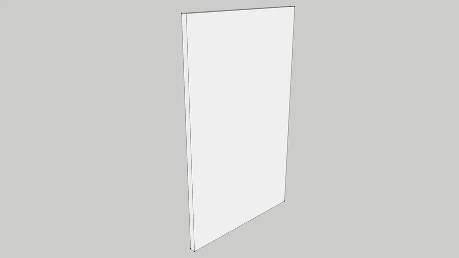 450 WALL CARCASSE BACK PANEL 414X18X664 | 3D Warehouse