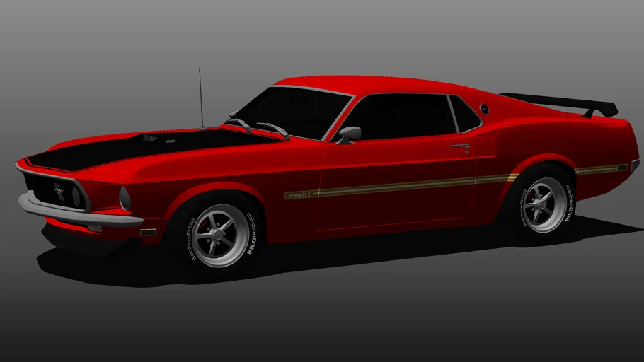 1969 Ford Mustang mach 1 | 3D Warehouse