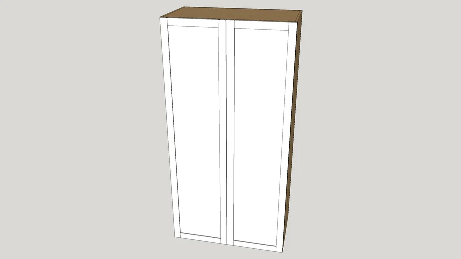 warren and broadhurst wardrobe, 2 shaker doors | 3D Warehouse