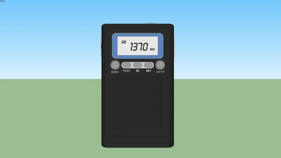 Portable AM / FM Radio | 3D Warehouse