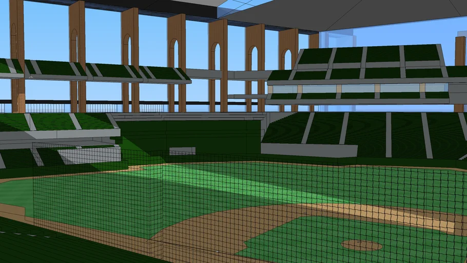 Globe Life Field - Roof Closed - Texas Rangers Baseball | 3D Warehouse