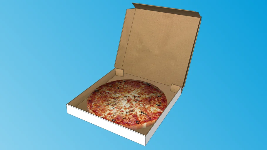 Caja De Pizza Abierta 