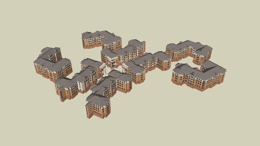 Wolf Village Apartments 3D Warehouse