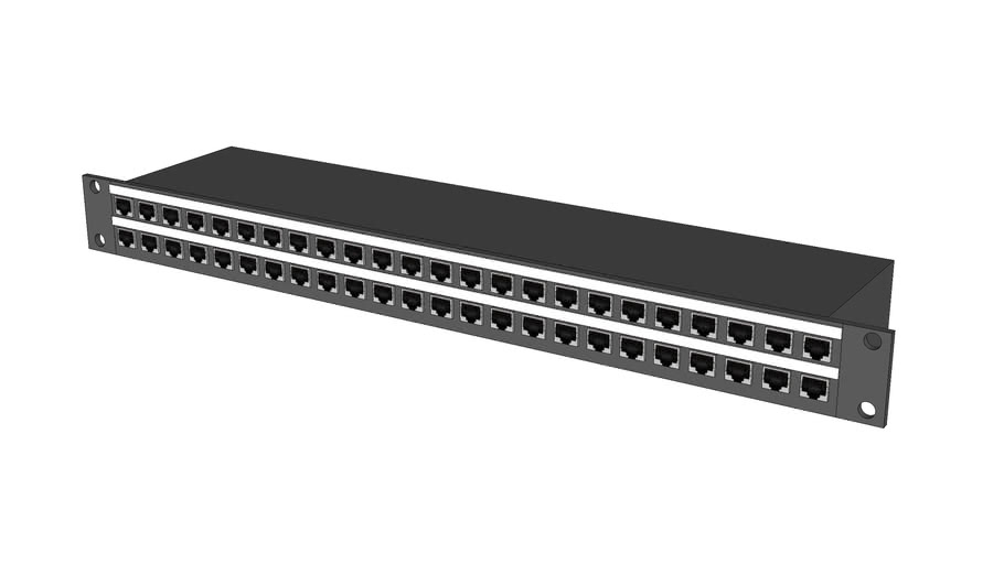 48-Port RJ45 Patchbay | 3D Warehouse