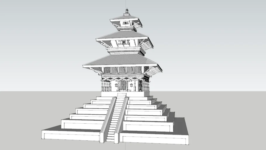 NEPAL TEMPLE ON PODIUM