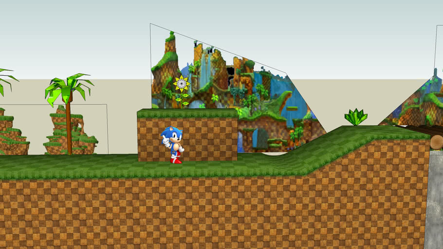 Sonic Generations styled green hill zone act 1 3D Warehouse
