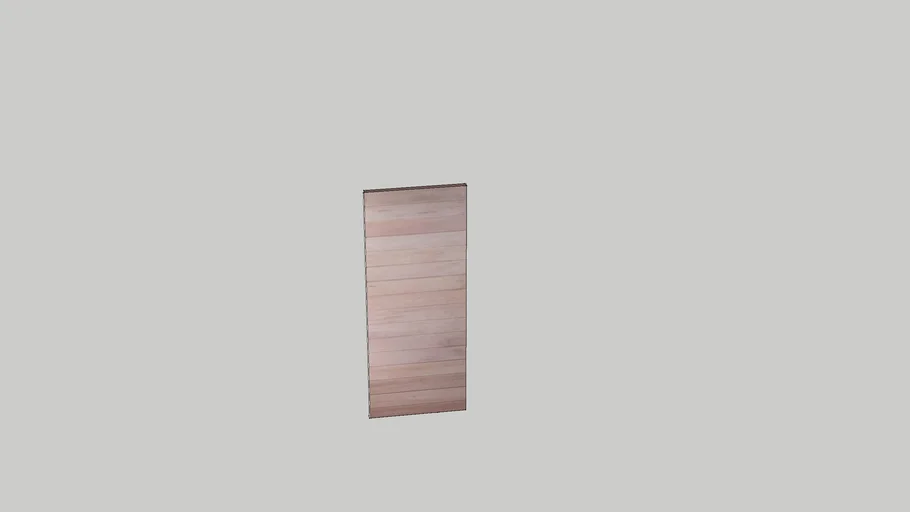 exterior wooden door horizontal slats 3D Warehouse