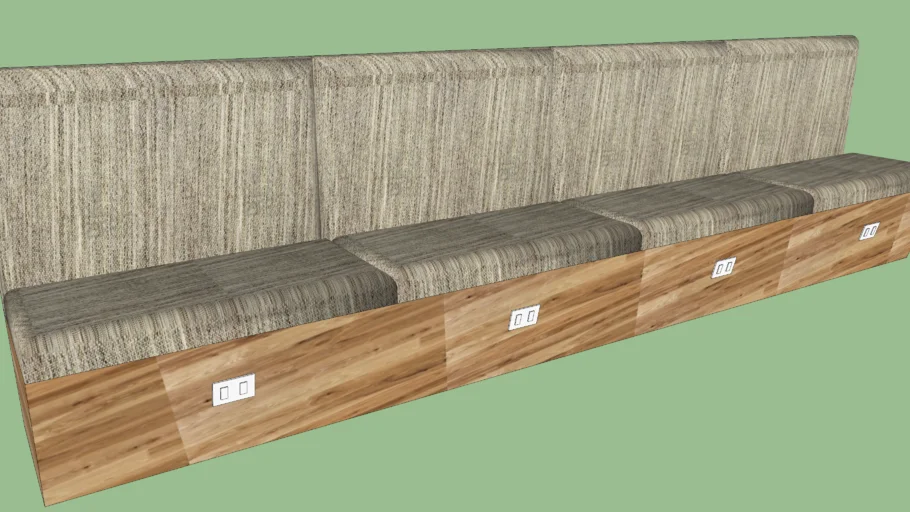 cafe proposed built-in sofa