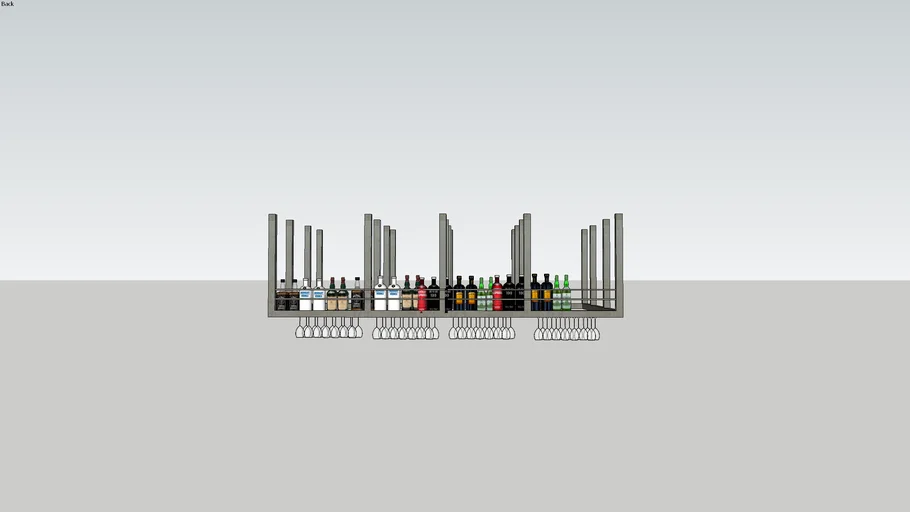 OVERHEAD BAR RACK 3D Warehouse