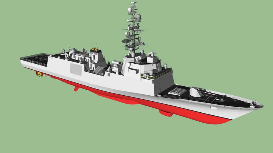 US+NAVY+FFG+MULTIROLE+GUIDED+MISSILE+FRIGATE | 3D Warehouse