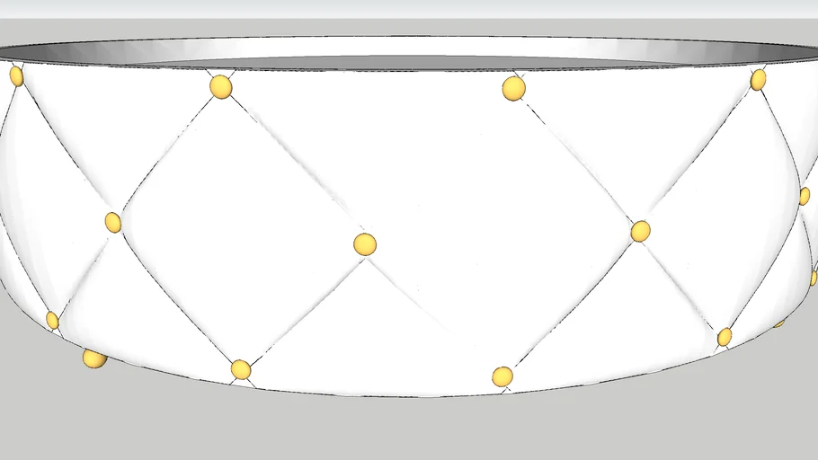 Wide Turfed (Synthetic Material) Round Tray