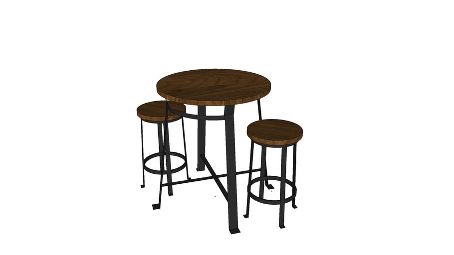 Ashley Challiman Dining Room Bar Height Table 3D Warehouse