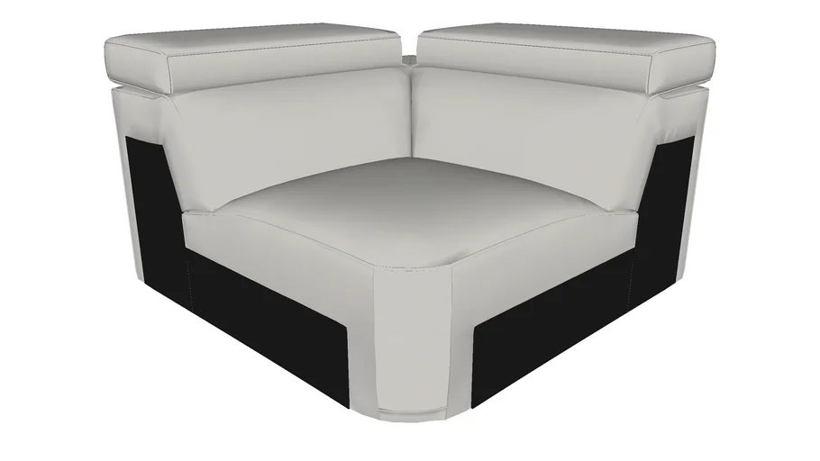 Holland Modular Corner Chair Vapor Leather By Modloft