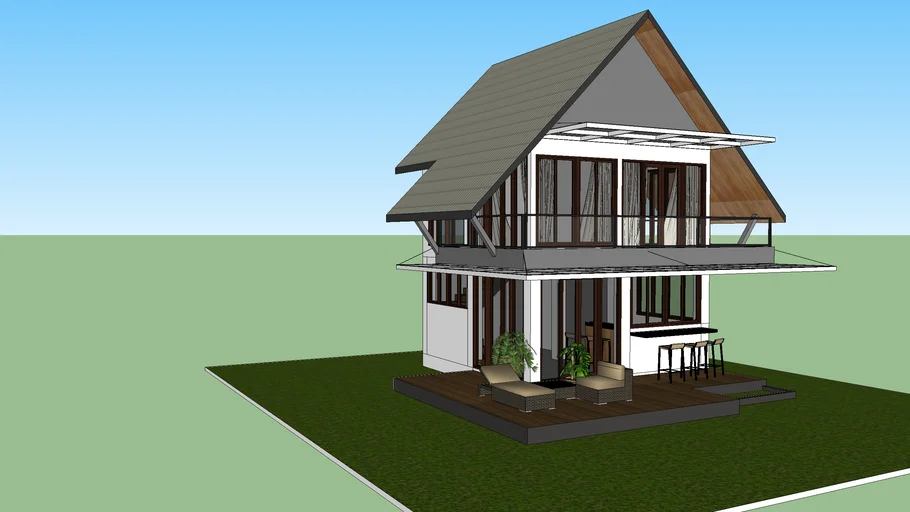 Bungalow 2 Lantai | 3D Warehouse