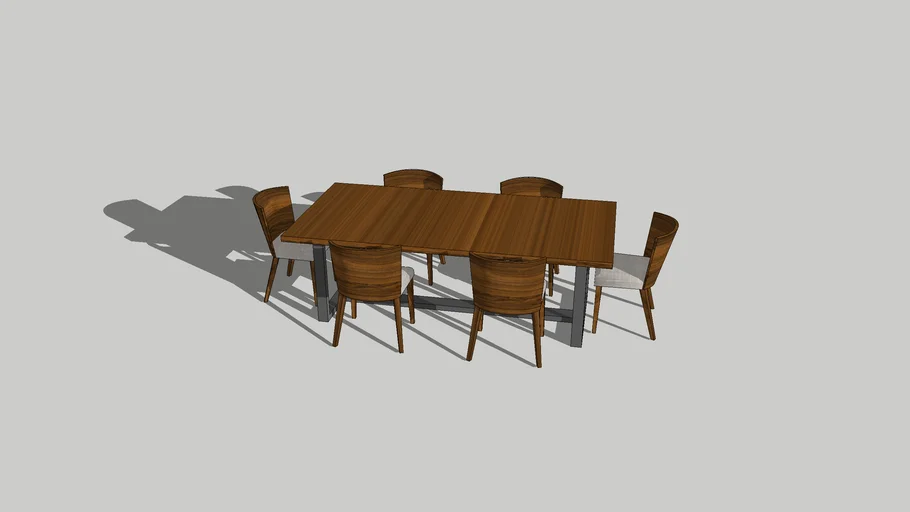 Modern Outdoor/Indoor Dining table 3D Warehouse