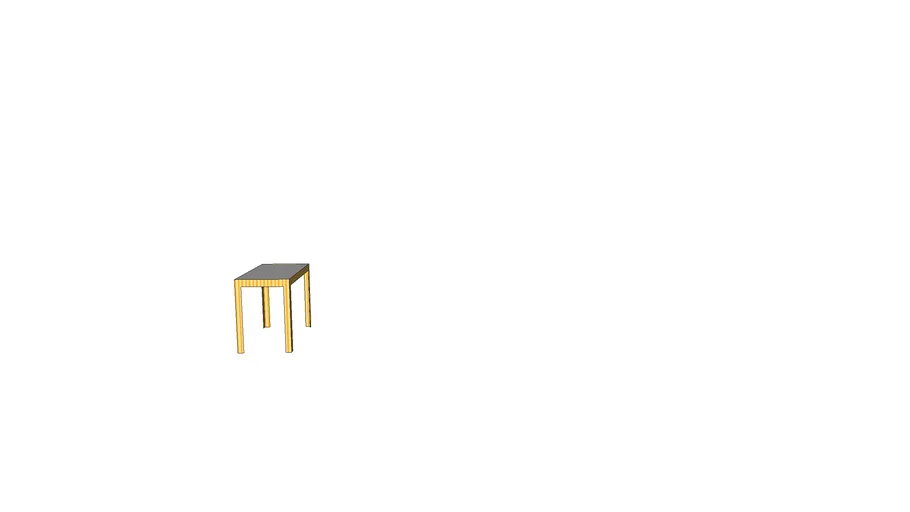 Gold Bar Height Table 3D Warehouse
