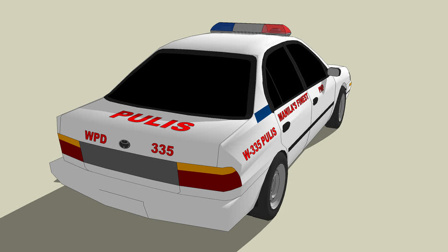 Manila Police Car - Toyota Corolla | 3D Warehouse