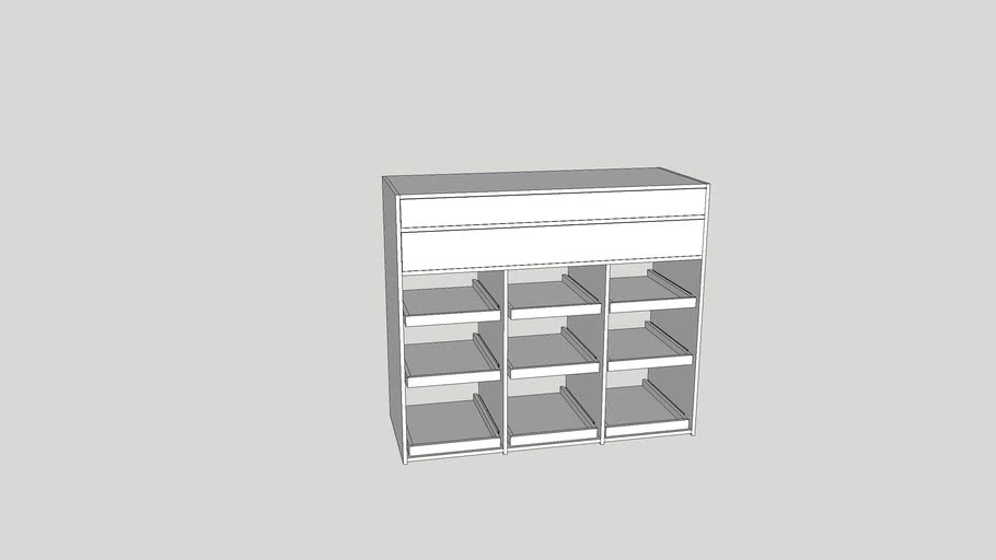 Pantry Storage with Appliance Pullouts | 3D Warehouse