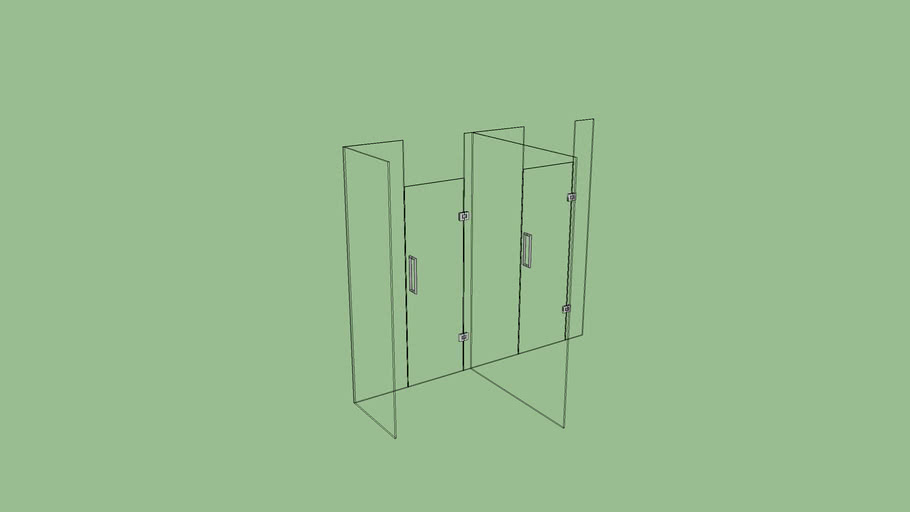 glass partition | 3D Warehouse