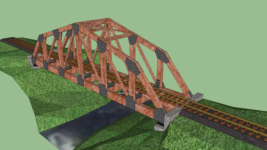 LGB Scale Model Railroad Truss Bridge 3D Warehouse