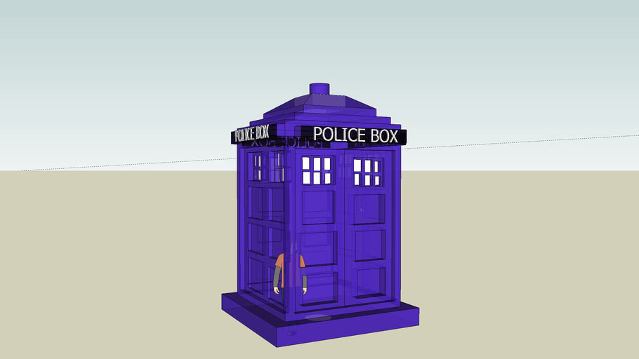 THE POLICE BOX OFF OF DOCTOR WHO