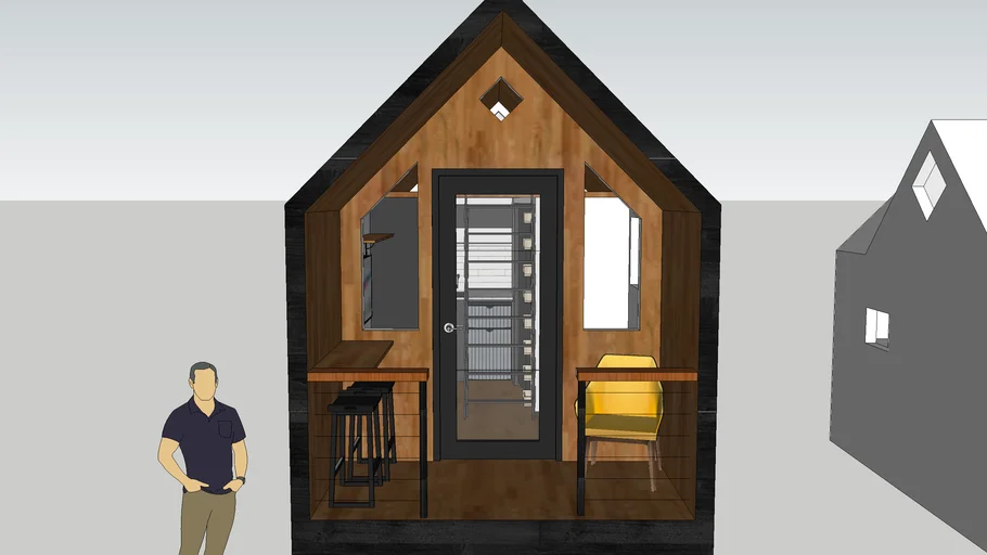 16' Tiny House with Alternate Roof | 3D Warehouse