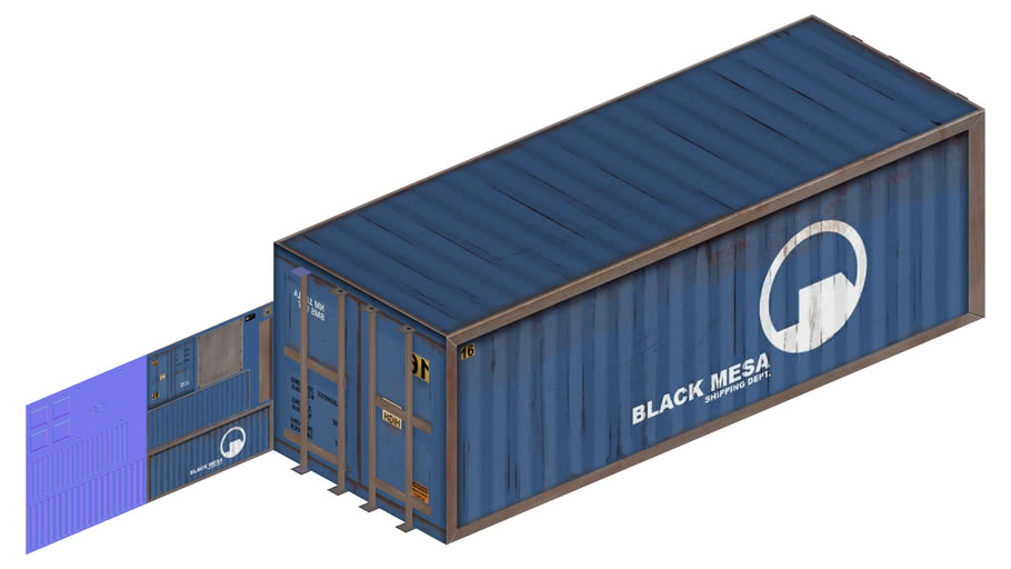 shipping container - textured - grunge - series | 3D Warehouse
