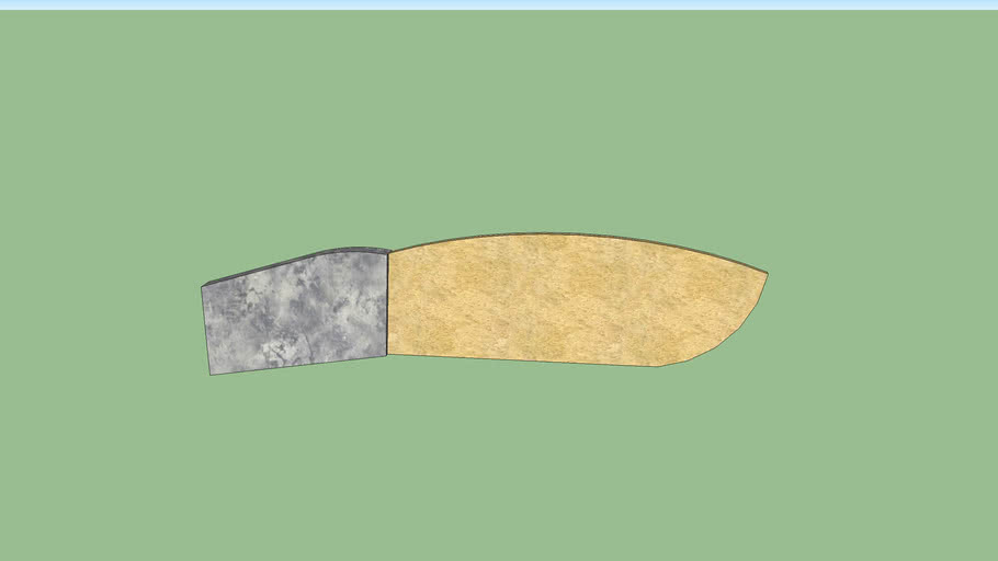 Egyptian Ivory and Stone Arak Knife | 3D Warehouse