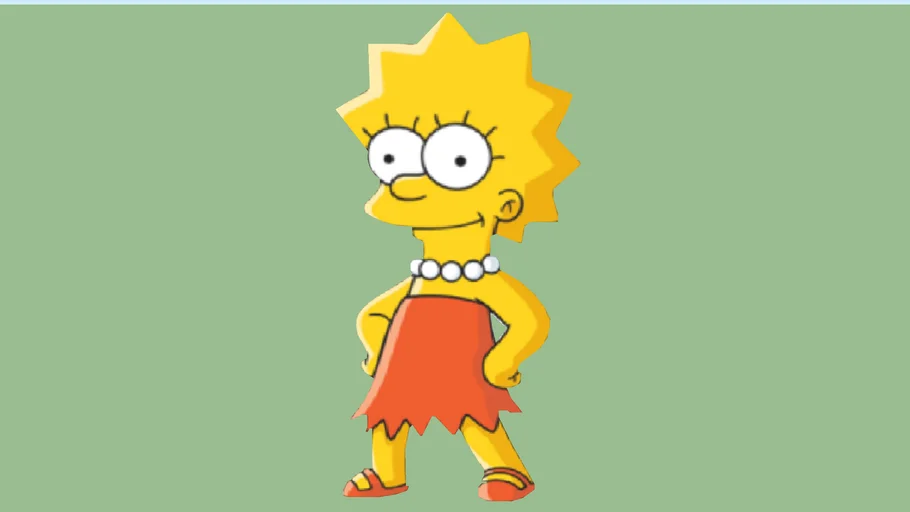 Lisa Simpson (to scale) | 3D Warehouse