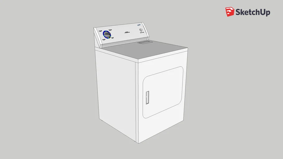 Crosley Gas Dryer 3D Warehouse