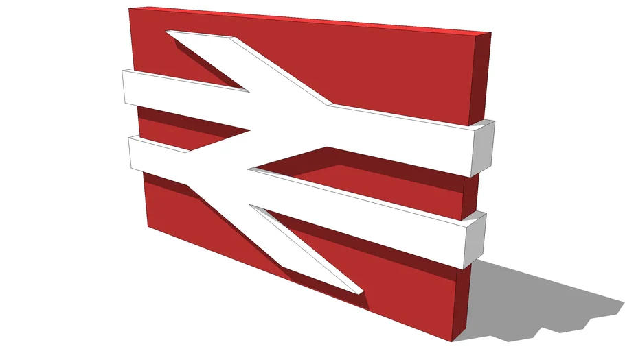 British Rail Logo 3D