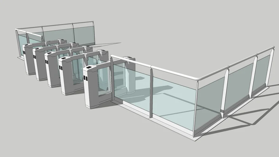 Access Control Gates 3D Warehouse