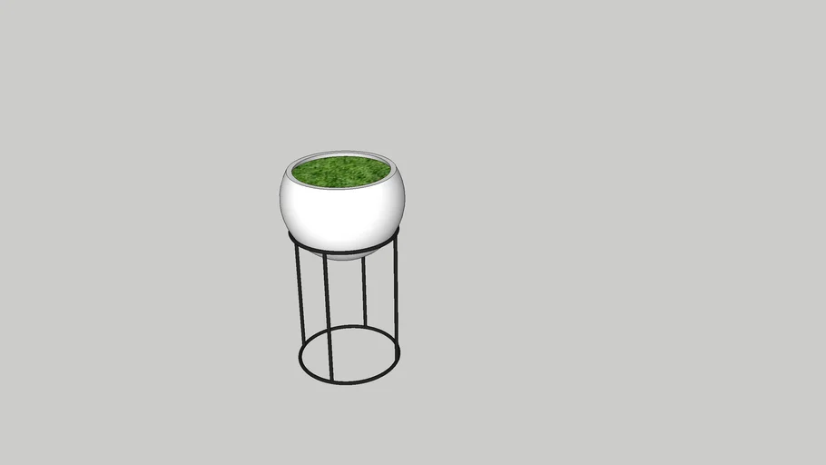 Plant Pot on Stand | 3D Warehouse