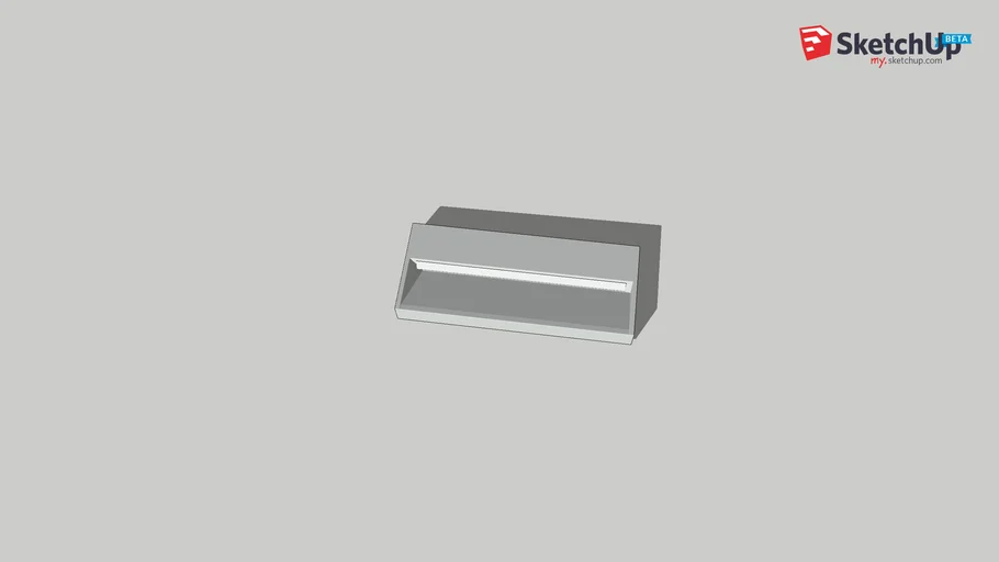 SKILL RECTANGULAR WALL MOUNTED - outdoor lighting | 3D Warehouse
