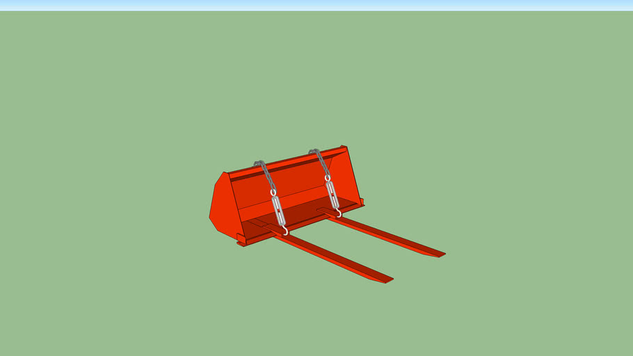 Kubota BX bucket forks 3D Warehouse
