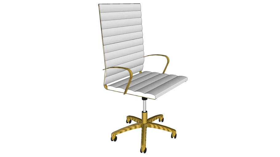 White gold office online chair