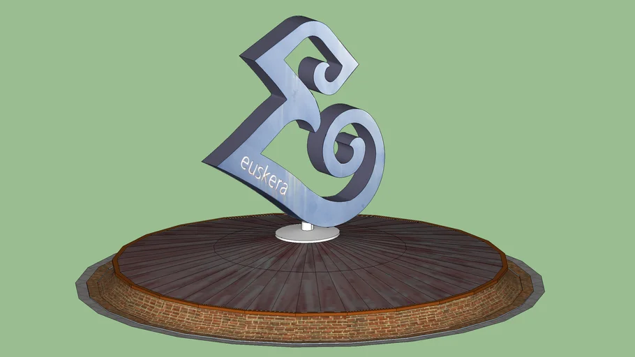 Sculpture in a roundabout 3D Warehouse