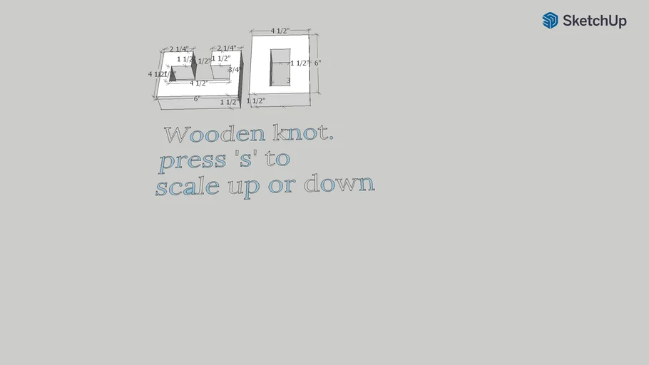 Wooden knot 3D Warehouse