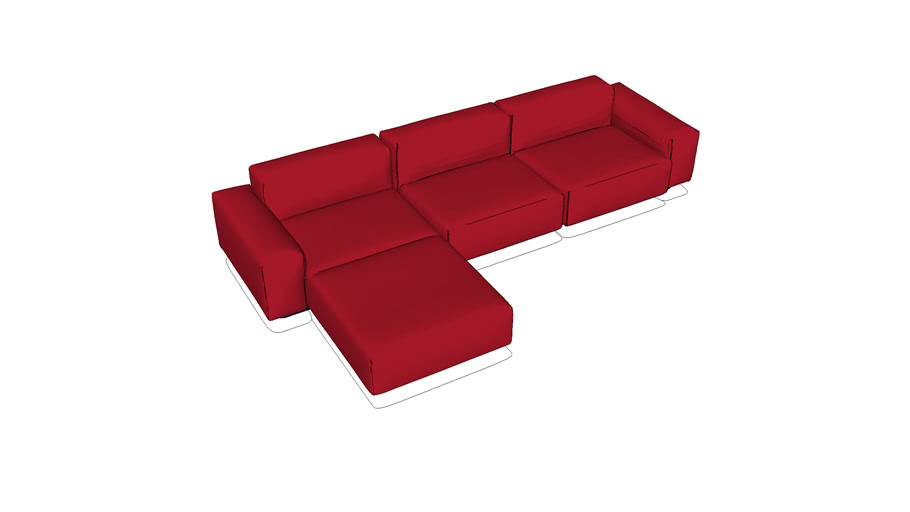 Soft Modular Sofa 3d Warehouse 0358