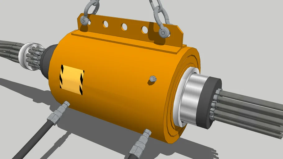 PostTensioning jack 3D Warehouse