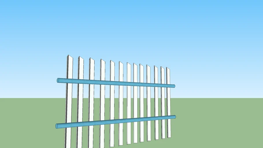 Angle Bar fencing 3D Warehouse