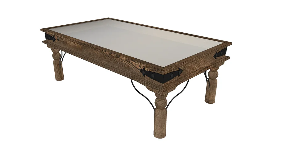 Vintage Wood Coffee Table 3D Warehouse