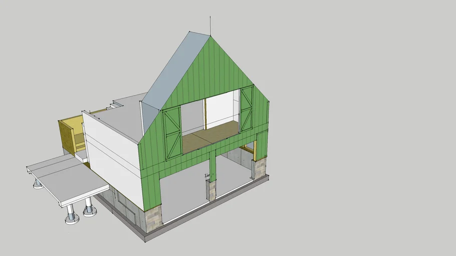 Foundation with mudroom | 3D Warehouse