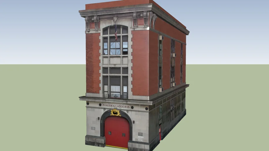 NYFD Hook and Ladder 8 (Ghostbusters Firehouse) 3D Warehouse