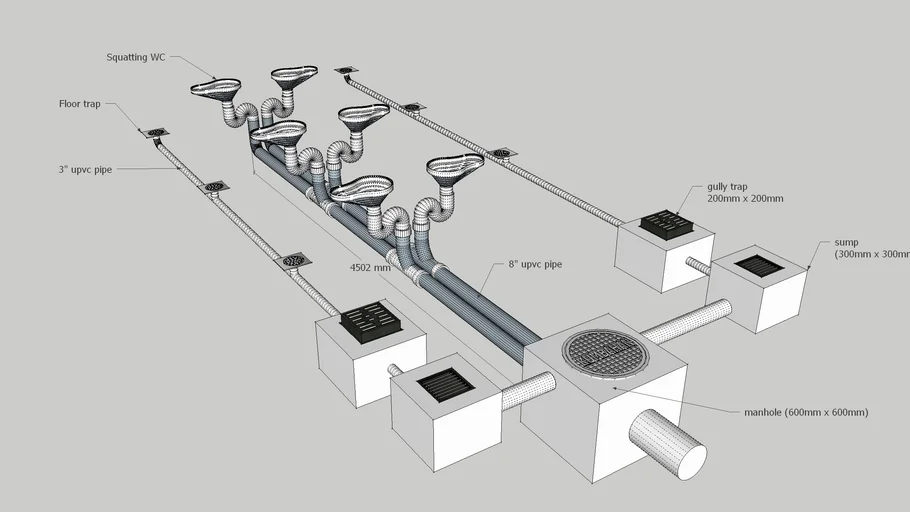 Sanitary Plumbing | 3D Warehouse