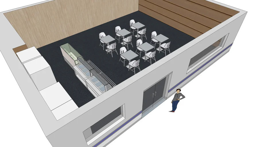 BHMC CAFETERIA LAYOUT | 3D Warehouse