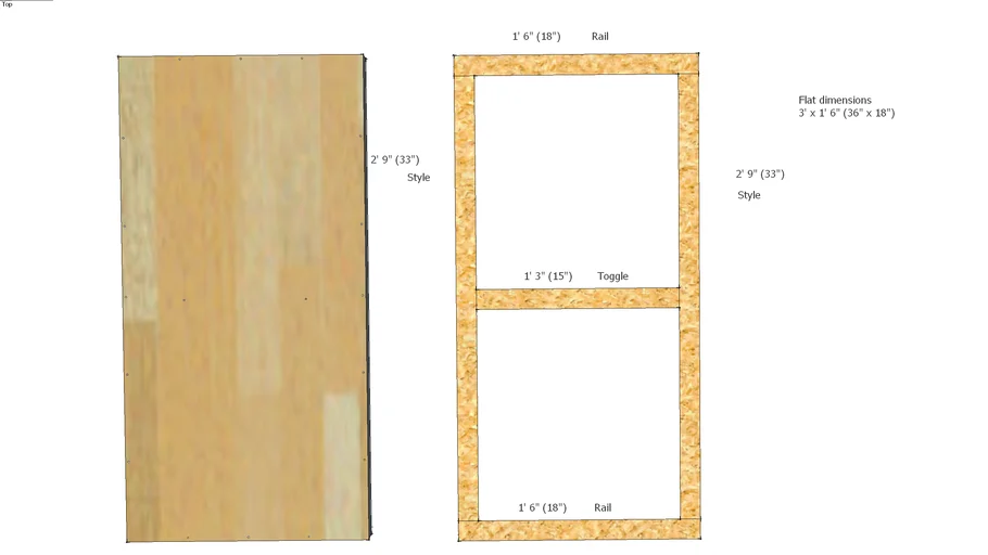 Parts of a flat 3D Warehouse