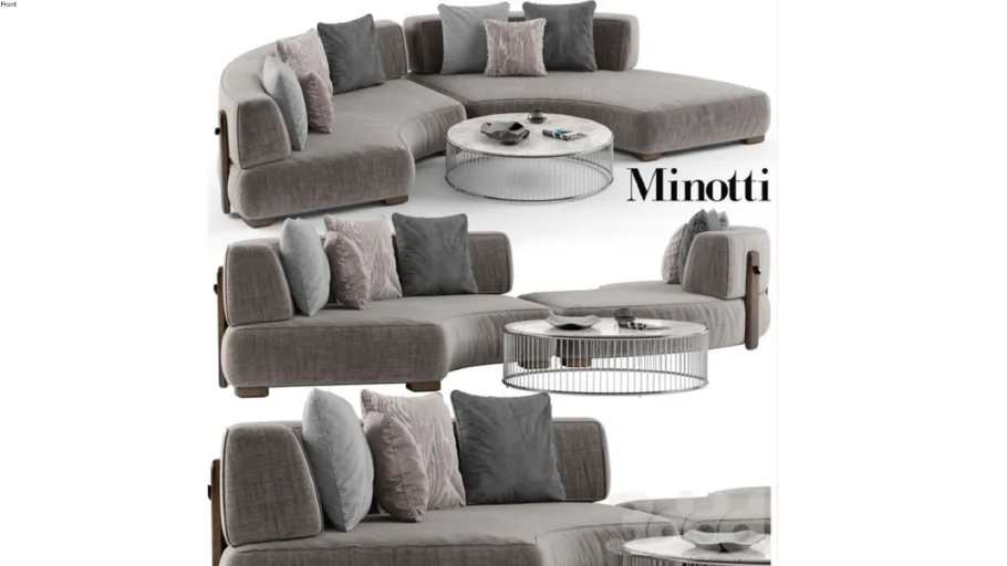 Minotti Florida sofa set 1 