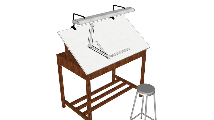 Drafting+table(2).skp Drafting+table 3D Warehouse